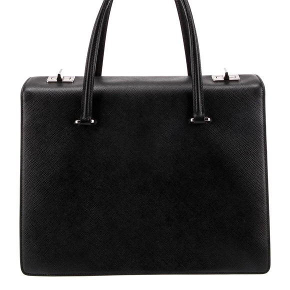 Prada Saffiano Graffiti Girl-Print Satchel Bag - Picture 6 of 9